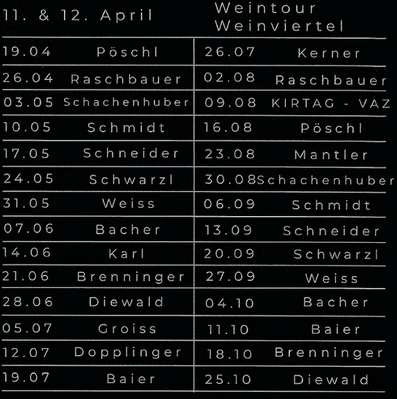 Termine folgen