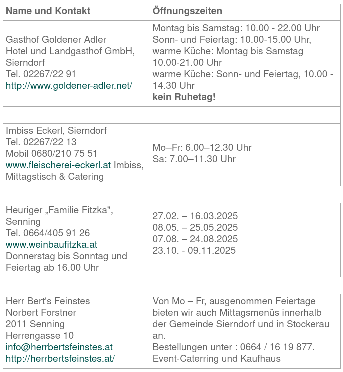 Termine folgen